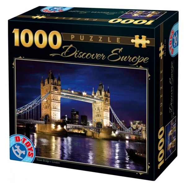 پازل 1000 تکه طرح پل برجی لندن کد محصول 65995DE01 دی تویز
