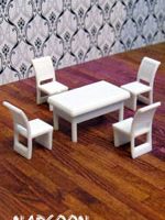 ماکت میز و صندلی نارگون n510-فروشگاه اینترنتی هنر زیبای ایرانی